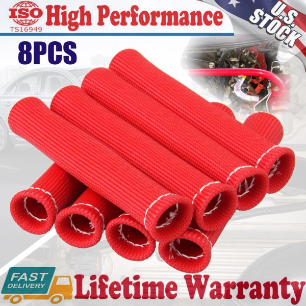 Carbole 2500° Spark Plug Wire Boots Protector Sleeve Heat Shield