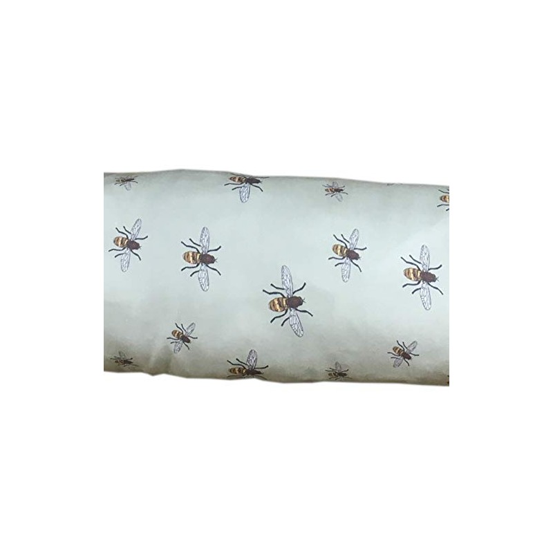 Draught Excluder Door or Window Cotton Bee Design Draft Stopper