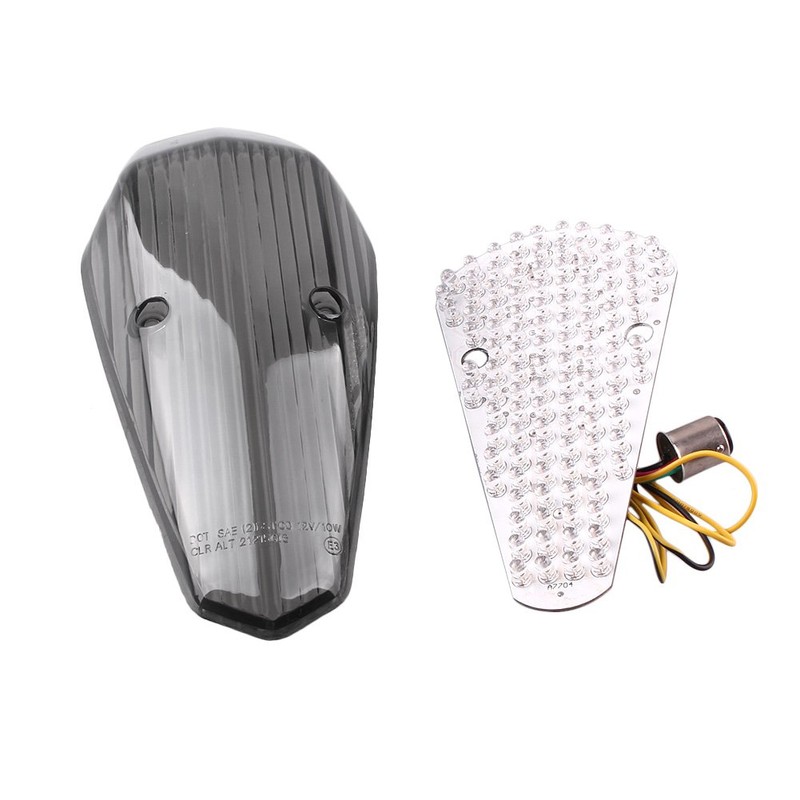 Mallofusa Motorcycle Integrated Taillight LED Brake Tail Light Compatible for