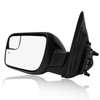 PM Auto Left Driver Side Mirror, Power Heated Paintable Manual
