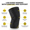 CAMBIVO 2 Pack Knee Brace, Knee Compression Sleeve Support for