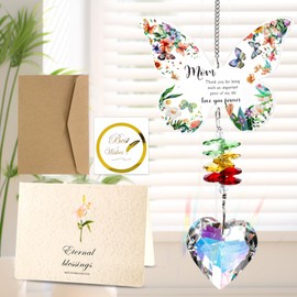 UICCVOKK Gifts for Mom, Butterfly Crystal Suncatcher,Mom Birthday Gifts,Birthday Presents for Mom,Mothers Day Unique Gifts,Mom Christmas Best Gifts Xmas Gifts for Mommy,Mother,Stepmom,New Mum
