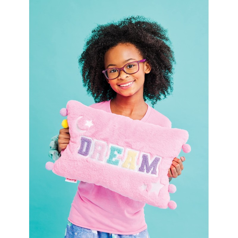 iscream Rainbow Dream Applique 16" x 10" Rectangular Furry Accent