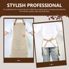 APRONPANDA Aprons for Men Women with Pockets, Waterproof Adjustable Chef