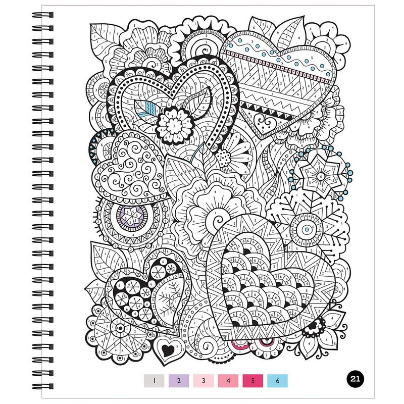 Brain Games - Color by Number: Stress-Free Coloring (Green)