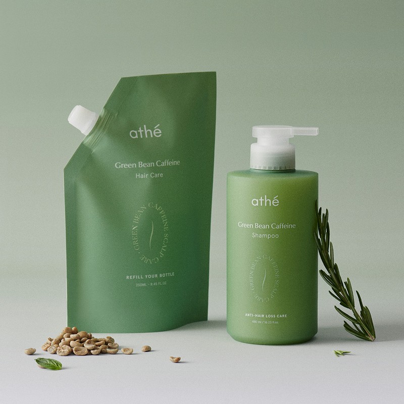 Ate and Root Clinic Vegan Caffeine Shampoo SET (480ml+250ml) /