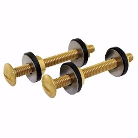 JONES STEPHENS, C03210, 5/16" X 3" TANK TO BOWL SER WITH BRASS PLATED BOLT AN...
