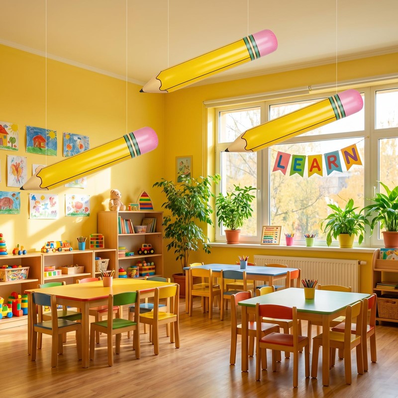 27 In Back to School Large Inflatable Pencil Balloons, Back