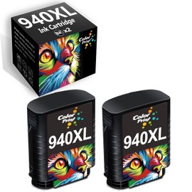 ColorPrint Compatible 940 Black Ink Cartridge Replacement for HP 940XL for Office-Jet Pro 8500A 8000 8500 Machine A910a A809a A811a A909a A910n Laser Printer (2-Pack)