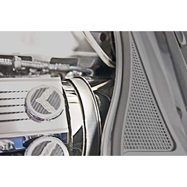 2014-2019 Corvette C7 Brake Booster Cover Brushed and Polished Stainless Steel 3pc