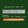 DONCIDAY Extra Long Zip Bags (50-Pack), 6 mil Clear Reclosable