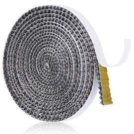 NQEUEPN Fireplace Tape Seal 13.1Ft x 0.47inch, Self-Adhesive Fiberglass Rope Seal Gasket Replacement Flat Wood Stove Door Gasket for Fireplaces Wood Burning Stoves (Gray)