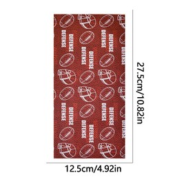 50Pcs Football Cellophane Bags Red Treat Bags for Football Party Supplies Favors Football Party Candy Bags with Silver Twists Ties Football Theme Party Snake Bags Baby Shower Goodie Treat Bags