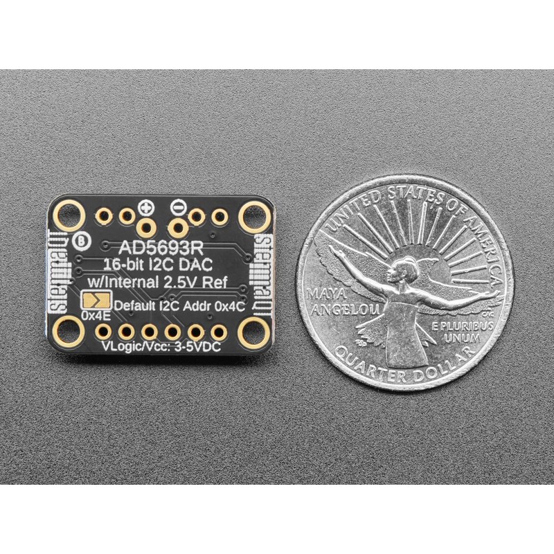 Adafruit AD5693R Breakout Board, 16-Bit D/A Converter, DAC with I2C