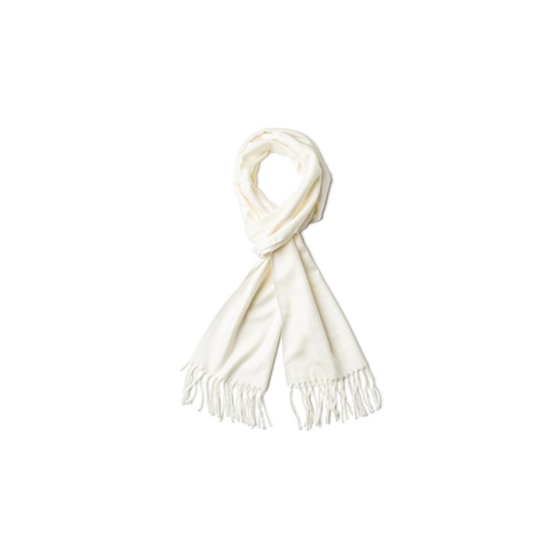 VERONZ Super Soft Luxurious Classic Cashmere Feel Winter Scarf (White)