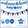 Welcome Home Baby Boy Banner - 22 Pcs Blue Welcome