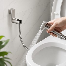 Handheld Bidet Sprayer for Toilet – 304 Stainless Steel Hygiene Spray Set with 59-Inch Hose & Adjustable Water Control