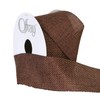 Berwick Offray 1.5" Wide Rustic Saddle Polyester Ribbon, Mud Pie
