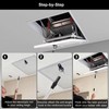 Attic Ladder Pull Down System Kit – Extendable 18"-37" Attic