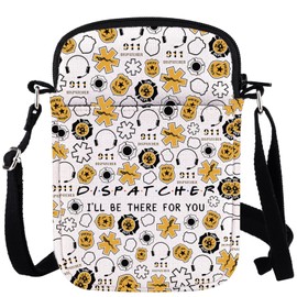 WCGXKO Dispatcher Gift Emergency Services Dispatcher Gift I'll Be There For You Zipper Pouch Makeup Bag (DISPATCHER CR)