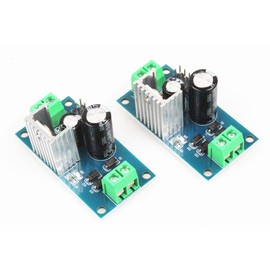 NOYITO Three-Terminal Regulator Power Supply Module LM7805 5V LM7812 12V Regulator Module 3A Rectifier Filter Power Converter (Pack of 2) (DC 05V) Green