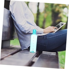 Mipcase Portable Transparent Water Bottle with Scale Reusable Bottle for Gym Camping Outdoor Activities Leakproof Design for Home Office Use