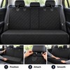 Waterproof Dog Car Seat Cover for Back Seat – Black