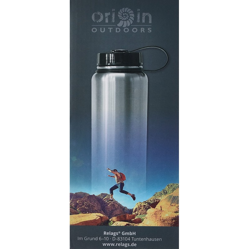 Origin Outdoors Unisex - Adult WH-Stainless Steel Water Bottle, Matt,