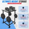 FEBTECH Dumbbell Stand & Weight Plate Tree – Steel Dumbbell
