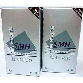 (Value Pack of 2) Super Million Hair Dark Brown, 0.7 oz (20 g) x 2 Packs