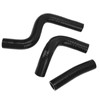 3PCS Silicone Radiator Coolant Hose Pipe Kit Stable Connection Leak