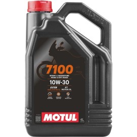 Motul 7100 4T 10W-30 Synthetic Motorcycle Oil 4L | Ester Technology, JASO MA2