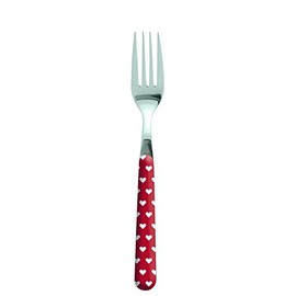 Excelsa Enjoy Forchetta Cuoricino, Acciaio Inossidabile, Rosso, 19x2x1.8 cm