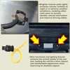Priprilod License Plate Light Connector Harness 2-Way Compatible with Ram