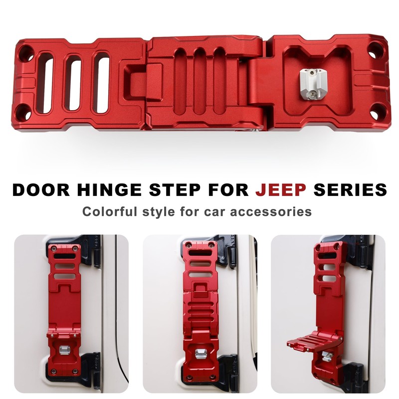 HOZHEM Door Hinge Step Compatible with Jeep Wrangler JK JKU