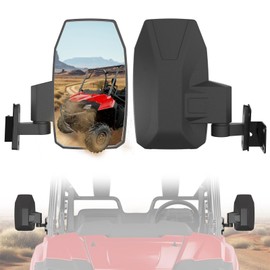 XATVXUTV Adjustable Side Rearview Mirrors Compatible with Honda Pioneer 700-2 700-4 2014-2025 Accessories, UTV Side Mirrors High-definition Foldable Rear View Mirror with Bracket, 2PCS