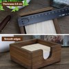 MultiBey Black Walnut Sticky Note Holder - Handcrafted Solid Wood
