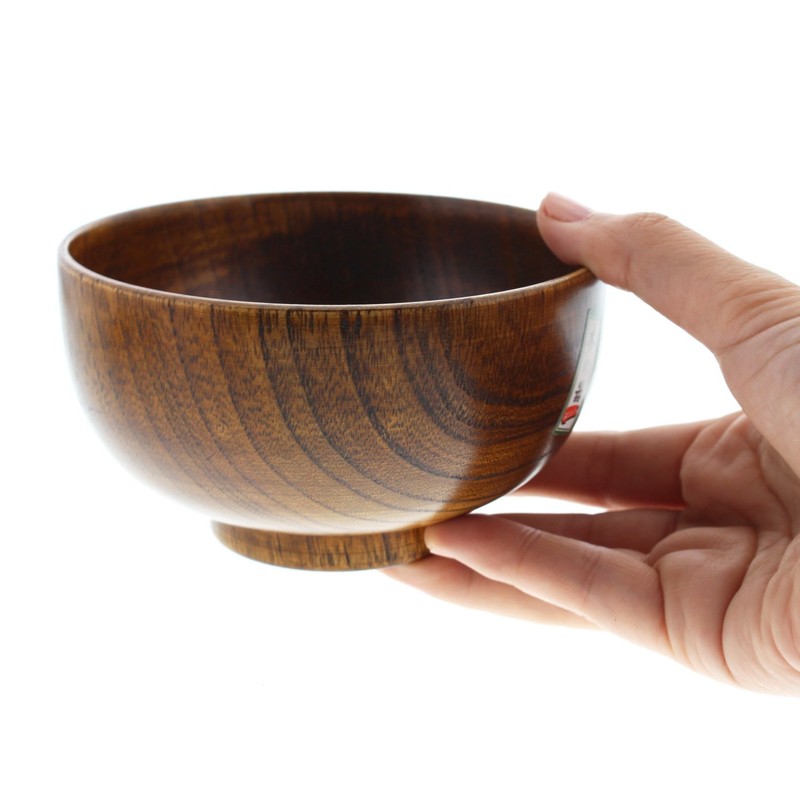 Ishida Bowl, Lacquered, Natural Wood, Product Size: 2.8 x 4.4