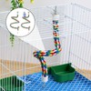 Parrot Perch, 2 Pcs Cotton Rope Bird Perch for Climbing,