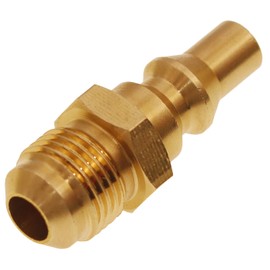 Meter Star 3/8" Male Flare to 1/4" Quick Connect Plug for Female Flare Propane Extension Hose Hook RV Gas Supply