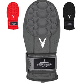 Penveer Baseball Sliding Mitt Youth & Adult, Sliding Glove for Baseball, Softball Sliding Guard, Left and Right Hands (Black, Adult)