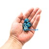 Levarage 0033 4 Dice Blue Marble 0.55 inch Square Dice