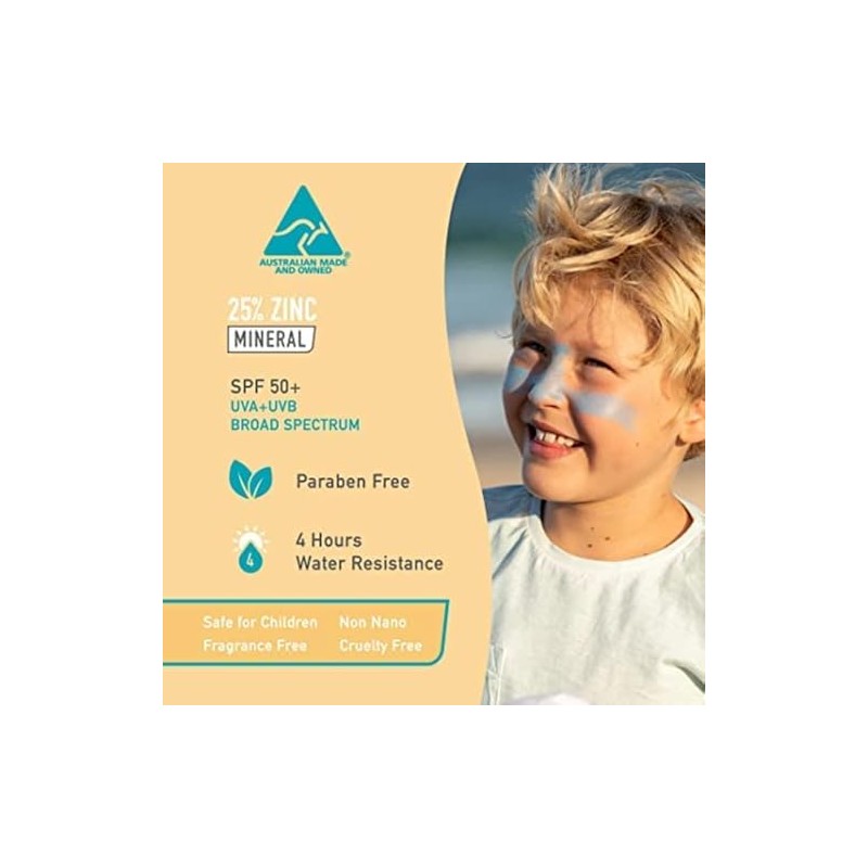 Sun Zapper SPF 50+ Zinc Stick Fotoprotector Mineral en Barra.