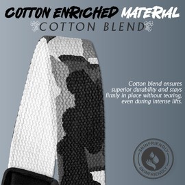 OCBA Lifting Straps for Strength Training Wrist Straps for Weightlifting Heavy Duty Wrist Wraps Padded for Gym Wrist Supports Powerlifting Fitness Grips (Grey Camo)