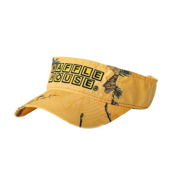 Realtree Xtra Gold Camo Waffle House Embroidery Logo Visor |