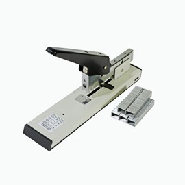 PrintFinish Stapler Heavy Duty-Easy Grip Stapler with Ergonomic Handle-High Capacity Desk Stapler-Perfect Heavy Duty Hand Stapler for Classroom Office Upholstery-with Free 1000 Staple Wires Inside