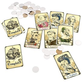 Ferti Complots Board Game, Black, Beige, L