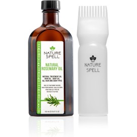Nature Spell Rosemary Oil for Hair with Precision Applicator Comb, 150ml – Treats Dry & Damaged Hair, Promotes Hair Growth