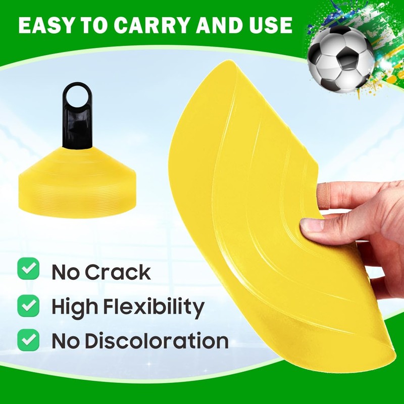 Easy Funny Football Sports Training Disc Boundry Marking Cones One