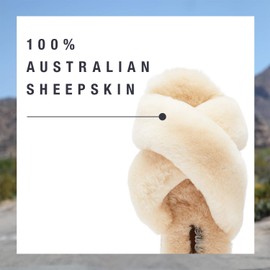 Lamo Serenity Women's Slipper - Cream, M